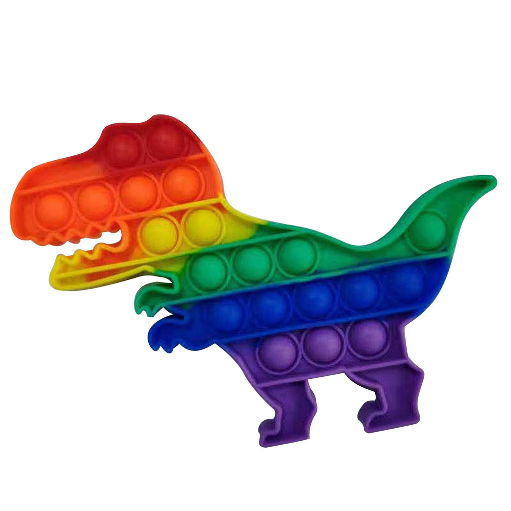 Sensory Toys Rainbow Dinosaur Fidget Toys Children Push Its Kawaii Autism Needs Squishy Stress Reliever Toys Aнтистресс