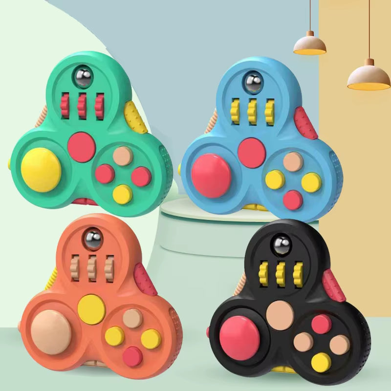 Rotating Magic Bean Adult Antistress Fidget Toy Autism ADHD Stress Relief Fingertip Toys for Kids Fidget Pad