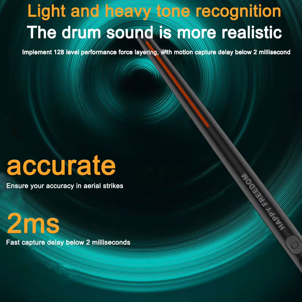 Somatosensory Virtual Drum Kit Electronic Air Drumsticks Musical Instrument Smart Wireless Virtual Reality Drum Stick Pedals Kit