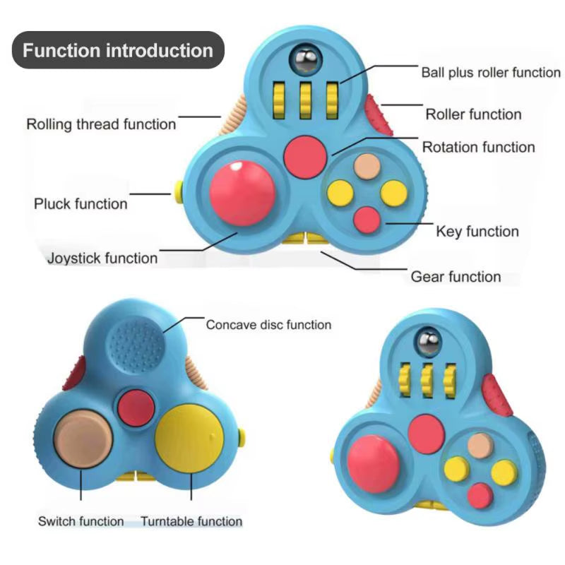 Rotating Magic Bean Adult Antistress Fidget Toy Autism ADHD Stress Relief Fingertip Toys for Kids Fidget Pad