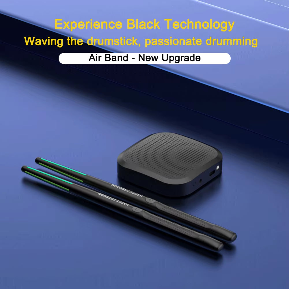 Somatosensory Virtual Drum Kit Electronic Air Drumsticks Musical Instrument Smart Wireless Virtual Reality Drum Stick Pedals Kit